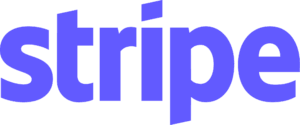 Logo von Stripe in Blau Logo von Stripe in Blau